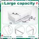 Honeydak Acrylic Mahjong Case - Empty Transparent Tiles Game Case Storage Box for 1.2" 160 American Mahjong - Tiles Not Included(Clear)