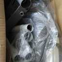 Baby High Chair, 5 in 1 High Chairs for Babies and Toddlers, Travel Foldable High Chair with Foot Rest, Detachable PU Cushion, Double Removable Tray, Adjustable Height & Recline (Grey)