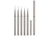 5Pcs Liner Brush Set for Gel Nail Polish, Metallic Nail Art Pens, Detail Painting & Striping, Professional Nail Art Brushes for Salon & DIY Manicure Sizes 6/9/12/15/18mm