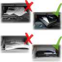 Glove Box Compartment Organizer - Car Document Holder - Owner Manual Case Pouch - Vehicle Storage Wallet for Registration & Insurance Card - Premium Auto Paperwork Holder - Log Book included - Green