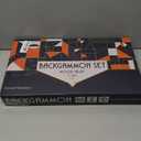 17 Inch Backgammon Sets for Adults. Beautiful Wood Inlaid Backgammon Board Game Set with Unique Checkers & Dice. Large Back Gammon Game Sets Travel Size for 2 Players Nardi or Tavla