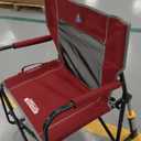 GCI Outdoor Freestyle Rocker Camping Chair | Portable Folding Rocking Chair with Solid, Durable Armrests, Drink Holder & Comfortable Backrest — Cinnamon