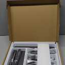 49-Piece Black Silverware Set with Organizer, Heavy Duty Stainless Steel Flatware for 8, Cutlery Utensil Sets with Steak Knives, Rust-proof, Mirror Polished, Dishwasher Safe, Black Heavy Duty