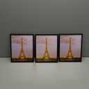 upsimples 8x10 Picture Frame Set of 3, Made of High Definition Glass for 8 x 10, Wall and Tabletop Display Thin Border Photo Frames for Home Decor, Black