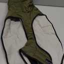 Dog Coat, Warm Dog Winter Coat Reflective Jacket Waterproof Fleece Vest, Pet Jacket Cozy for Cold Weather, Dogs Snowsuit Windproof, Adjustable Buckle for Large Dogs (Green)