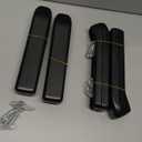 Arm Rest for Electric Mobility Scooters,10" Polyurethane Armrest Pad,W/Hardware,3-1/2" & 5-1/2" Hole Spacing,for Go-Go, Jazzy, Pride Electric Scooter,ARM153519,1Pr Black, pack Of 2