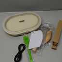 Heating Banneton Bread Proofing Basket, Upgrade Timer & 6 Temp Settings, Silicone Sourdough Bread Proofing Basket Set, Electric Thermostatic Banneton Basket with Display