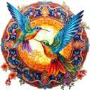 Jigfoxy Wooden Puzzles for Adults, Hummingbird Wooden Jigsaw Puzzles, Unique Animal Shape Puzzles, Christmas Thanksgiving Gifts for Family Friend(M-11.8 * 11.8in-200psc)