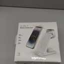 Wireless Charging Station, 3 in 1 Fast Wireless Charger Stand for Multiple Devices Apple Watch Ultra Series 11 10 9 8 7 6 SE 5 4 3 2, iPhone 17 16 15 14 13 12 11 Pro Max/Plus/Air/X/XS/XR/SE, Airpods (White)