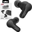 JVC Gumy True Wireless Earbuds, Bluetooth 5.3, Charging Case, 24-Hour Playback, IPX4 Water Resistant, Comfortable Secure Fit with XS/S/M/L Earpieces, Built-in Mic for Calls, iPhone/Android/PC - HAA7T2