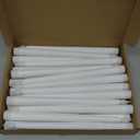 Treela 36 Pieces Flameless Taper Candles 11 Inch Flickering Faux LED Battery Operated Electric Fake Candles for Christmas Halloween Birthday Wedding Party Supplies(White)