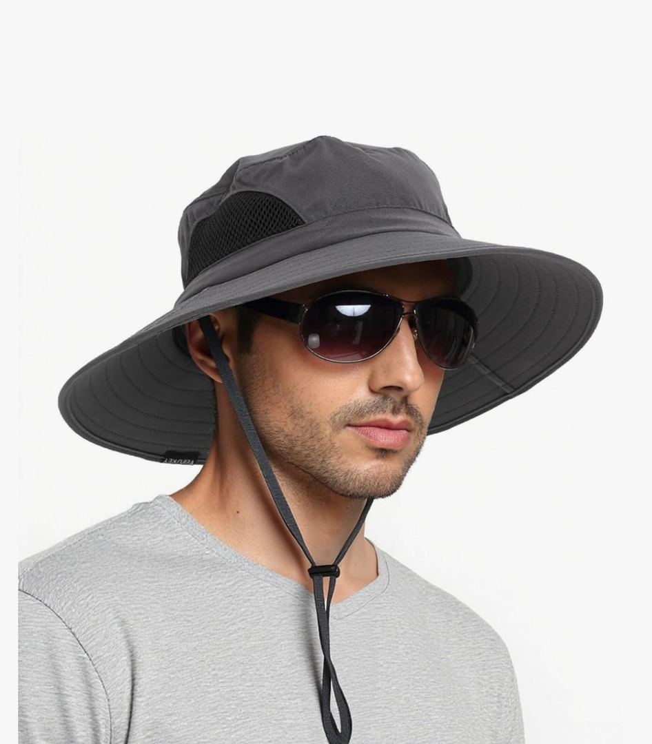 EINSKEY Wide Brim Sun Hat, UPF 50+ UV Protection Waterproof Packable Bucket Hat for Men & Women, Fishing Hiking Beach Garden
