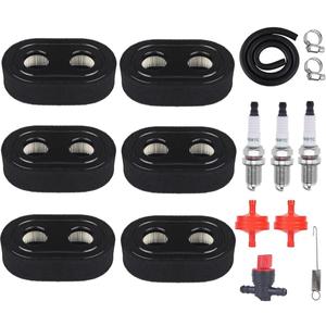 593260 Air Filter with Pre-Filter Kit (16PCS) Compatible with Briggs and Stratton 4247 5432 5432k 09P00 09P702 550E 500EX 550EX 625 575EX Series Engine - Lawn Mower Air Cleaner 593260 798452 334404