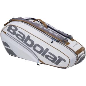 Babolat Pure Wimbledon Racquet Holder x6 Tennis Bag (White), 75 x 32 x 32 cm