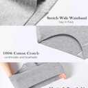 CAILECOTTON Womens Underwear Cotton Briefs for Women Plus Size Panties for Women Pack 2/5 (Gray, XXL)