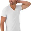 Hanes Men's 5-Pack ComfortSoft V-Neck Tee (White)