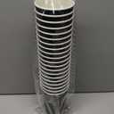 100 Pack 16 oz Coffee Cups with Lids, Disposable Insulated Hot Cups To Go Paper Coffee Cups, Corrugated Ripple Wall Cup for Hot Drink, Office, Coffee Bar (Black 16 oz)