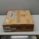 NSdirect Round Side Table,16in Rustic Wooden End Table Surface Top & Sturdy Metal Legs Nightstand for Living Room Bedroom Farmhouse Sofa Table with Storage Open Shelf,Light Walnut