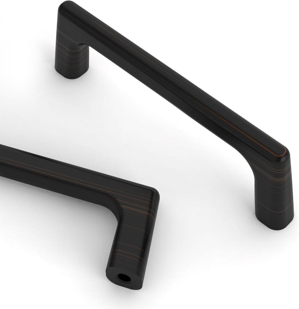 Asidrama 10 Pack 3.75 Inch(96mm) Oil Rubbed Bronze Cabinet Pulls Cabinet Handles Cupboard Handles Kitchen Cabinet Hardware for Cupboard Drawer Pulls
