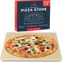 Large Pizza Stone for Oven  15 x 12 inch Rectangular Pizza Stone for Grill, Even Heating for Perfect Crispy Crusts! Crack Resistant and Easy to Clean, Pizza Making Accessories