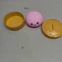 Dumpling Squishy, Fun Slow Rising Dumplings Squishy with Steamer Stress Balls Fidget Sensory, TPR Soft Squeeze Decompression Dough for Stress Relief Stretchy Desk (Light Purple)