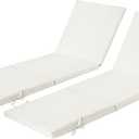 Maphissus 2 Pack 77x24 inch Lounge Chair Cushions for Outdoor Furniture