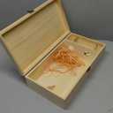 Vintage Wooden Wine Gift Box for 2 Bottles - Reusable Storage & Shipping Crate with Rope Handle, Wine Boxes for Gifts/Moving/Home Decor (1PC)