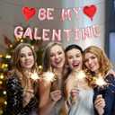 3 x Galentine's Day 16in Rose Gold Balloon Banner, Galentine's Day Decor,Be My Galentine,Galentine's Day party decorations,Valentine's Day Indoor and outdoor balloon decoration (BE MY GALENTINE)