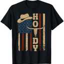 Western Country Men Teen Boy Kid Rodeo Southern Cowboy Howdy T-Shirt, L