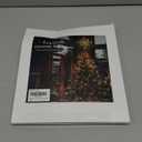 hogardeck Christmas Tree Topper, 11 Inches Lighted Gold Glittered 8-Point Star Tree Topper, 30 LED Sparkling Tree Toppers Christmas Decorations, Battery Powered Timer Xmas Treetop Star Decor