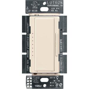 Lutron Maestro LED+ Dimmer Switch for Dimmable LED, Halogen and Incandescent Bulbs, 150W/Single-Pole or Multi-Location, MACL-153M-LA, Light Almond