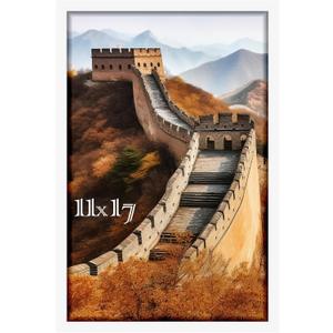 Picrit 11x17 Picture Frame, Photo Frame for Wall Mounting Display, White