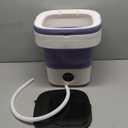 Portable Washing Machine, 12L Upgraded Mini Washing Machine With Spin Basket, Foldable Washer Cleaning for Underwear, Baby Clothes Socks and Small Items, Small Washer for Apartments, Dorm,RV (Purple)