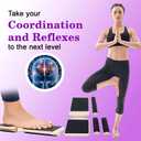 Ankle & Foot Strengthener with Ankle Braces & Massager Ball Balance Board for Rehab & Stability Training, Recovery from Sprain, Lymphatic Drainage, Physical Therapy, Plantar Relief, Posture Correction