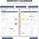 Planner 2026-2027, Academic Year Monthly & Weekly Planner Caledndar, July 2026 - June 2027, Hardcover Large Planning Agenda Book with Tabs for School Office Supplies, 8.5" x 11" - Blue Heirloom