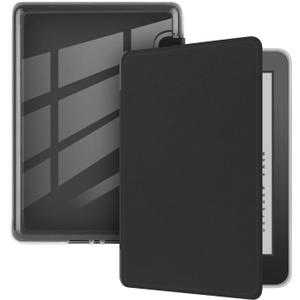 Case for 6" Kindle (10th Generation-2019 Release), Ultra Clear Soft Flexible Transparent TPU Back Cover with Auto Sleep/Wake for Kindle (Model NO. J9G29R), Black