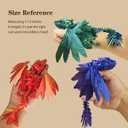 3D Printed Dragon, Feathered Wyvern Dragon with Wings Articulated Dragons, Fidget Dragons 3D Printed Toys Desktop Pet 3D Printing Animals Toy