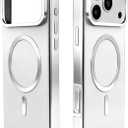 Metal Magnetic Case for iPhone 17 Pro Max [Compatible with MagSafe] Slim Aluminum Bumper Anti-Scratch Lining, Original Metal Texture Military Shockproof Cover (Silver, for iPhone17 ProMax)