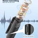 Wireless Lavalier Microphone for iPhone USB C Lav Mic for iPhone 17 16 Android Phone Microphone Video Recording TikTok Vlog Noise Canceling Clip On Microphones (Black, M6-2 in 1)