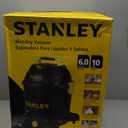 STANLEY 10 Gallon Wet Dry Vacuum, 6 Peak HP Poly Built-in Drain Shop Vac Blower with Powerful Suction, Multifunctional Shop Vacuum Cleaner