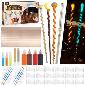 ColoPlay 53 PCS Wizard Magic Wand Making Kit DIY Crafts for Kids Adult Wizard Wand Birthday Party, Christmas, Halloween Party Favors