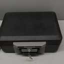 SentrySafe Fireproof Safe Box with Key Lock, Chest Safe with Carrying Handle to Secure Money, Jewelry, Documents, 0.25 Cubic Feet, 6.3 x 15.3 x 12.1 Inches, 1160