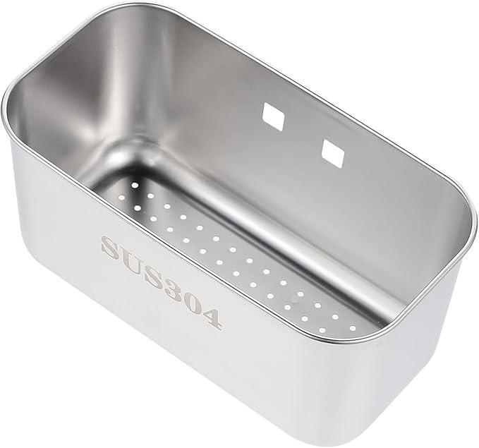 Stainless Steel Sink Drain Basket Household Storage Basket for Filtering Draining Hair Catcher