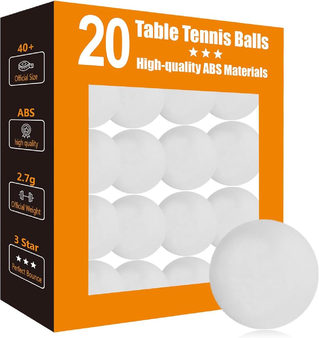 3 Star Ping Pong Balls - High Performance ABS Table Tennis for Training,Game