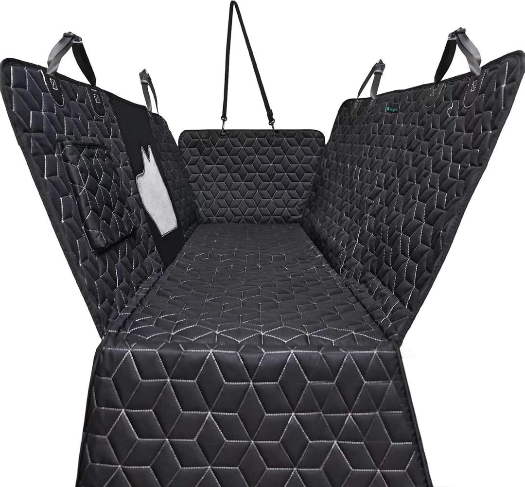 Dog Seat Covers for Back Seat,Pet Hammock for Cars, Waterproof Backseat Cover for Dogs in Car, Heavy Durable Car Hammock for SUV with Mesh Window, Non Slip Dog Car Seat Covers for Small SUV,RAV4,CRV