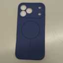 Miracase Magnetic for iPhone 17 Pro Max Case, Compatible with MagSafe, Integrated Silicone Camera Control Cover, 3.0mm Thicken Shockproof Drop Protection Phone Case for 17 ProMax, Glass Blue