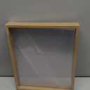 Wooden Pressed Flower Frame, 10 x 12 Inch Double Acrylic Floating Picture Frame for Dried Flowers/Tabletop/DIY/Handicrafts [Wood Color]