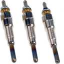 JEENDA 3PCS Glow Plug 16851-65510 16851-65512 Compatible with Kubota D722 D902 D905 D1005 D1105 V1505 V1305 Z482 RTV900 RTV1100 Tractor B1700D B1700E ZD326 ZD331 Mower BX1800D BX1830D