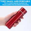 4 Pack Mini Stainless Steel Water Bottles, 4 Oz Small Insulated Purse Pocket Water Bottle, Portable Slim Leak-proof Hot Cold Drink Flask for Travel, Sport, Camping