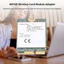 RZ616 MT7922A22M M.2 WiFi6E WL Network Card Module, 5374Mbps Bluetooth 5.2 Tri Band WiFi6E Card Adapter, for Computer, for Linux Compatible, Easy Installation